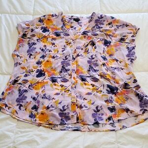 Torrid size 1, purple linen top
